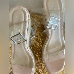 Espadrilles Clear Strap Wedge size 39